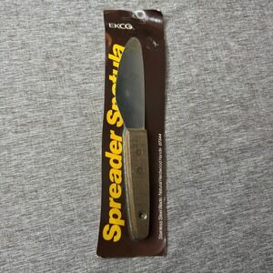 Vintage EKCO Spreader Spatula NIP 1981 Stainless Steel Wood Handle USA New